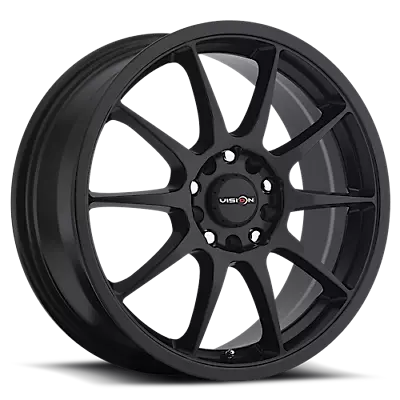 17X7 Vision Street 425 Bane 5x110 5x115 Matte Black Wheel Rim (QTY 4) • $679