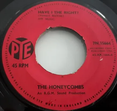 £3.99 • Buy The Honeycombs - Have I The Right 7  Vinyl Single In VGC