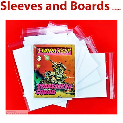 Starblazer Comic Bags And Boards / Backing Sheets DC Thomson Size1 Digest X 50 . • £27.93