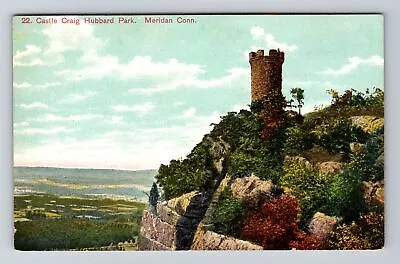 Meridan CT-Connecticut Castle Craig Hubbard Park Cliff Vintage Postcard • $7.99
