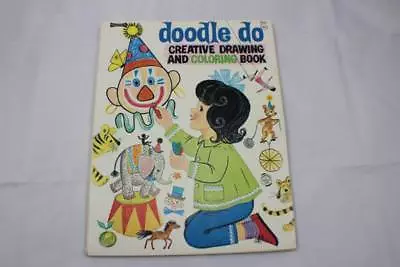 Vintage Doodle Do Creative Drawing & Coloring Book 1968 Artcraft Saalfield • $15.24