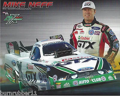 2012 Mike Neff  Castrol Gtx  Funny Car Nhra Handout / Postcard  • $1.75