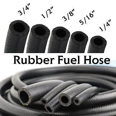Rubber Fuel Line Hose Diesel/Biodiesel/Gasoline/Oil/Grease Delivery Pipe Remedy • $18.04