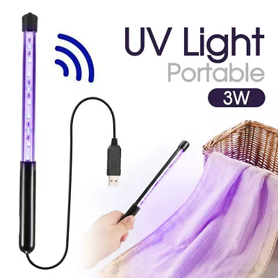 UV Light Portable UVC UVA USB Powered 3W LED Lamp Home Travel Tube AU SHIPPING • $14.24