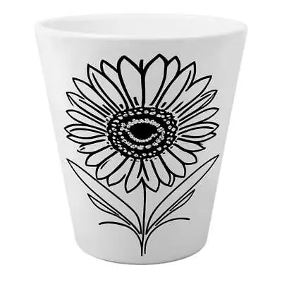 'Chamomile Flower' Ceramic Plant / Flower Pot (FP00020645) • £12.99