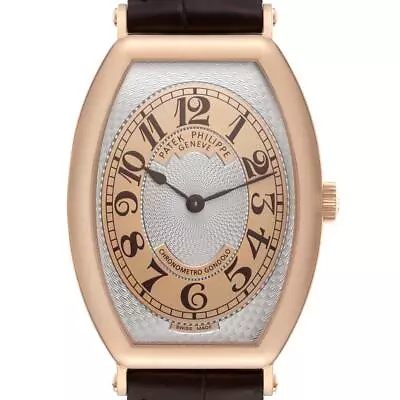 Patek Philippe Gondolo Rose Gold Brown Strap Mens Watch 5098 Box Papers • $22200
