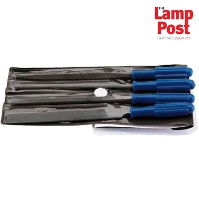 Draper 14184 - 4 Piece Warding Hand Metal File Tool Set For Metalworking 100mm • £7.49