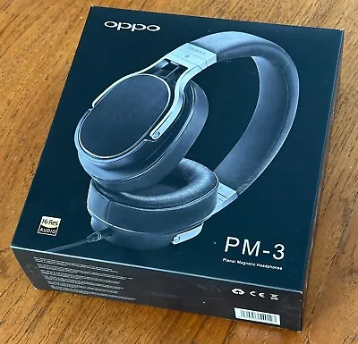 Oppo PM-3 Closed-Back Planar Magnetic Headphones New Ear Pads Fitted + Cables • £150