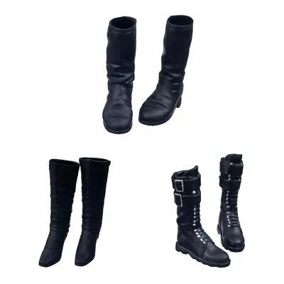 1/6 Scale Shoes Combat Boots For 12inch Female Action Figures   Clothing • £7.18