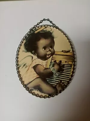 Vintage Oval Flue Cover By Gallery Graphics Baby Angel • $29.95