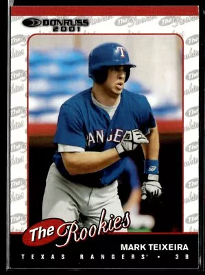 Mark Teixeira 2001 Donruss The Rookies RC #R91 Texas Rangers • $2.30