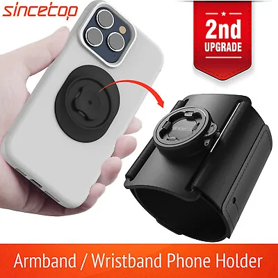 Quick Mount ArmBand Phone Holder For Running Hiking Arm Band For Android&Apple • $23.99