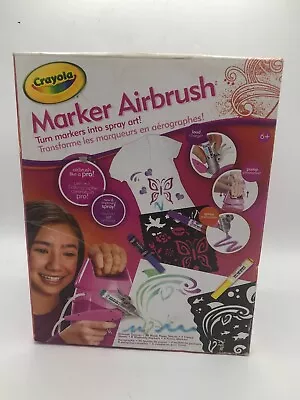 Crayola Air Marker Sprayer Set Art (Airbrush Kit Hand Pump Powered)  FREE SHIP  • $25.95