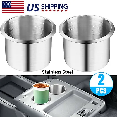 Universal Stainless Steel Cup Drink Holders For Car Boat Truck Marine Camper RV • $9.48