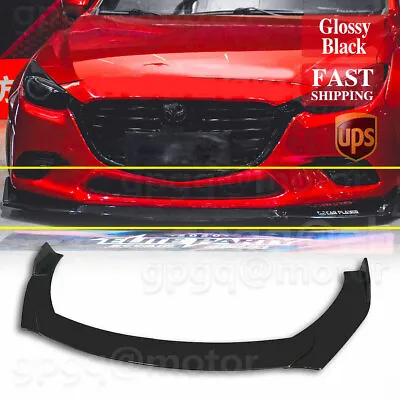 For Mazda 3 5 6 10-21 JDM Style Front Bumper Lip Splitters Spoiler Body Kits Lip • $32.99