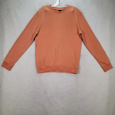 Divided H&M Womens Sweater Size M Orange Knit Round Neck Oversized Pullover • $6.78