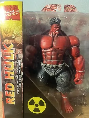 Marvel Select: Red Hulk Action Figure 9.5” Tall By Diamond Select Toys (2011) • $30