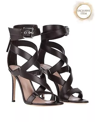 RRP €783 GIUSEPPE ZANOTTI Leather Wrap Around Sandals US6 UK3 EU36 Cross-Over • $15.54