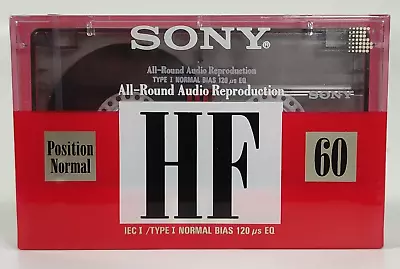 Sony C-60HF Normal Position Blank Cassette Tape Type 1 - New & Sealed • £3.99