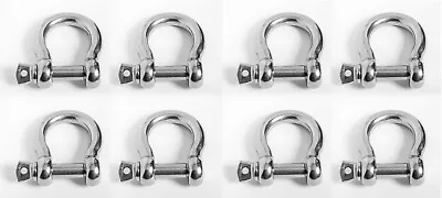 8x 3/4  Stainless Steel 316 Marine Anchor Bow Shackle Clevis DRing Boat Rigging • $119.99