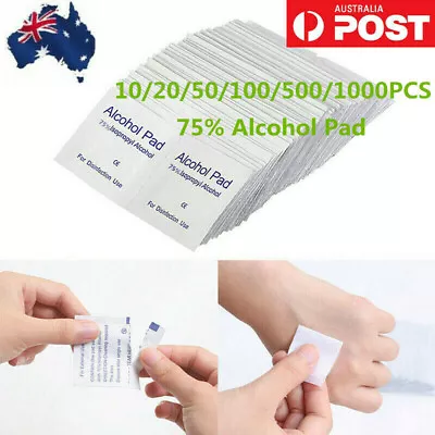 AU 10-1000X Reynard Alcohol Pad Wipes Sterile 75% Ethyl Medical Skin Swabs • $6.60