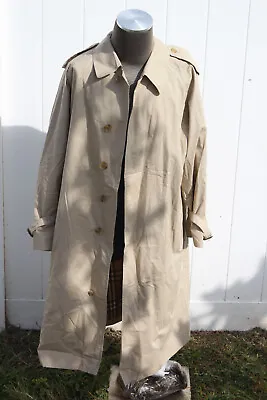 Burberry Of London Trench Rain Coat Mens 50 Short *No Belt* Burrberrys' • $99.97