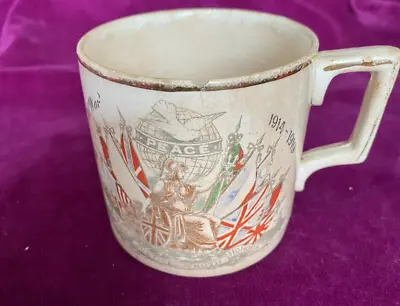 PEACE 1919 SOUVENIR Mug Blunsdon • £3.99