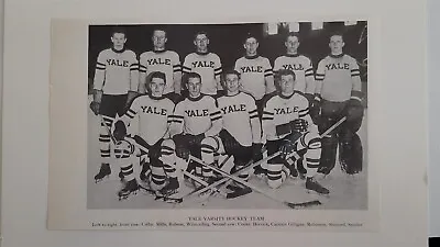 Yale University 1934 Hockey Team Picture RARE! • $16