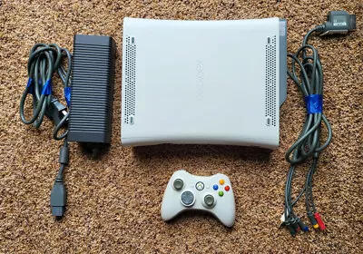 Xbox 360 60GB HD White With Original Controller - Tested! • $59.95