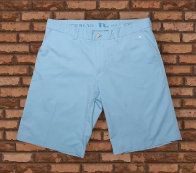 J Lindeberg Somle Light Poly Golf Shorts Men's 35* W/ 10.5  Inseam Light Blue • $17.95