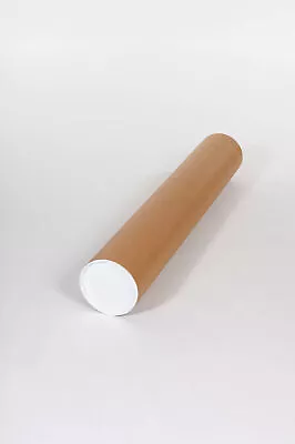 1 1/2 X 24  Kraft Mailing Tubes With Caps 50/Case • $73.02