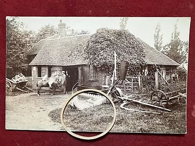 Edwardian Photo Postcard Of A Blacksmith Working On A Pony • £5