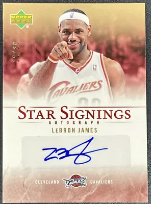 /20 Gold Upper Deck Star Signings LeBron James Autograph Early Auto Rare Card 💎 • $3750