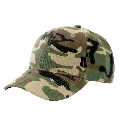 £4.99 • Buy Unisex Camouflage Military Army Print Baseball Cap Sports Peak Hat Classic Cap