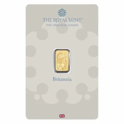 1 Gram 9999 Gold Royal Mint Britannia Minted Tablet Ingot Bar Sealed Certified • $209.95
