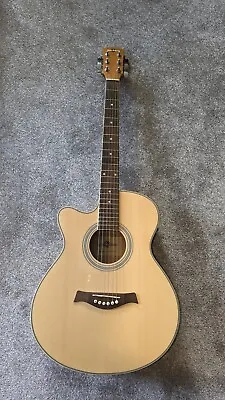 Gear4music Sc100lh Electro Acoustic Guitar / Electric Guitar  Good Condition LH • £35