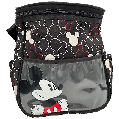 Mickey Mouse Authentic Disney Baby Bag Diaper Bottle Red White Black • $13.50