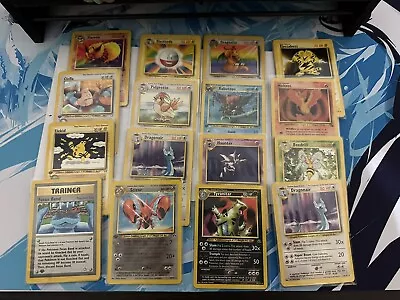 Vintage Wizards Pokémon Mix Lot 1st Ed 21 Cards Booster Packs Never Played • $9.99