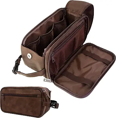 PAVILIA Toiletry Bag For Men Travel Essentials Shaving Dopp Kit Mens Travel ✅ • $24.72