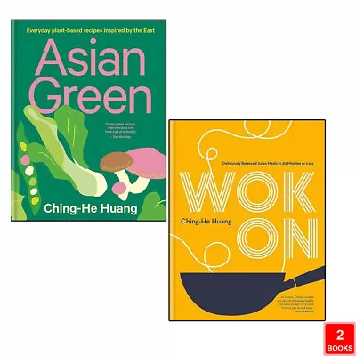 Ching-He Huang 2 Books Collection Set (Asian Green & Wok On) Chinese Food HB NEW • £25.99