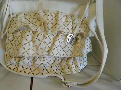 White Lazer Cut Marc Ecko Handbag • $35.99