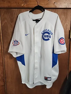 Vintage Nike Chicago Cubs Blank MLB Jersey Size XL Genuine Merchandise  • $23.39
