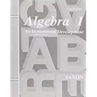 Saxon Algebra 1 Tests Only Third Edition • $26.22