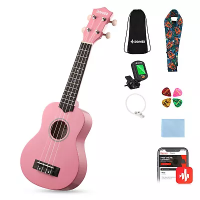 💗 Donner 21  Soprano Ukulele Beginner Bundle Kit Gift Ukalele • $31.99