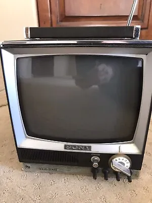 Vintage Sony Mini TV 9-51UV W/owners Manual • $89