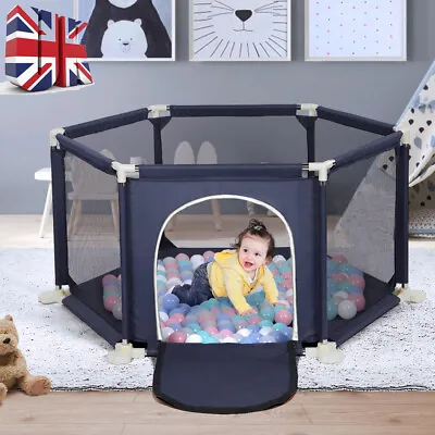 Large Baby Playpen Kids Toddlers Infant Activity Center Saftety Play Fence Yard • £15.79