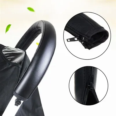 £4.17 • Buy 1x Baby Cover Stroller Pram Leather Handle Bar Accessories Protective Grip CaLT