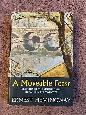 A Moveable Feast Ernest Hemingway 1964 1st 1st Printing A-3.64[H] HBDJ $4.95 • $99.99