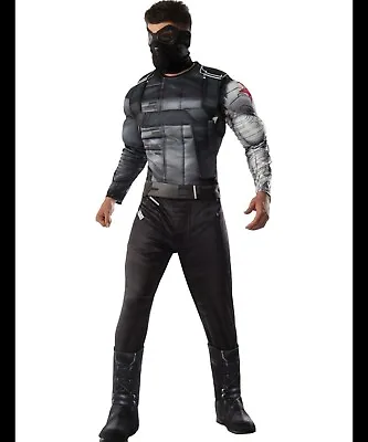 Marvel Avengers Captain America Winter Soldier Deluxe Adult Men’s Costume Sz XL • $35