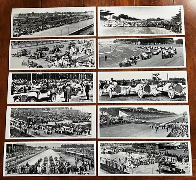 Vintage Indy 500 Motor Speedway Auto Racing Car Panoramic 10-4x11 Photos Usac • $31.41